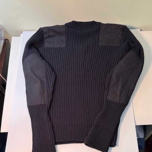 Flying Cross, Men's Black V-Neck Sweater, Military - Picture 11 of 11